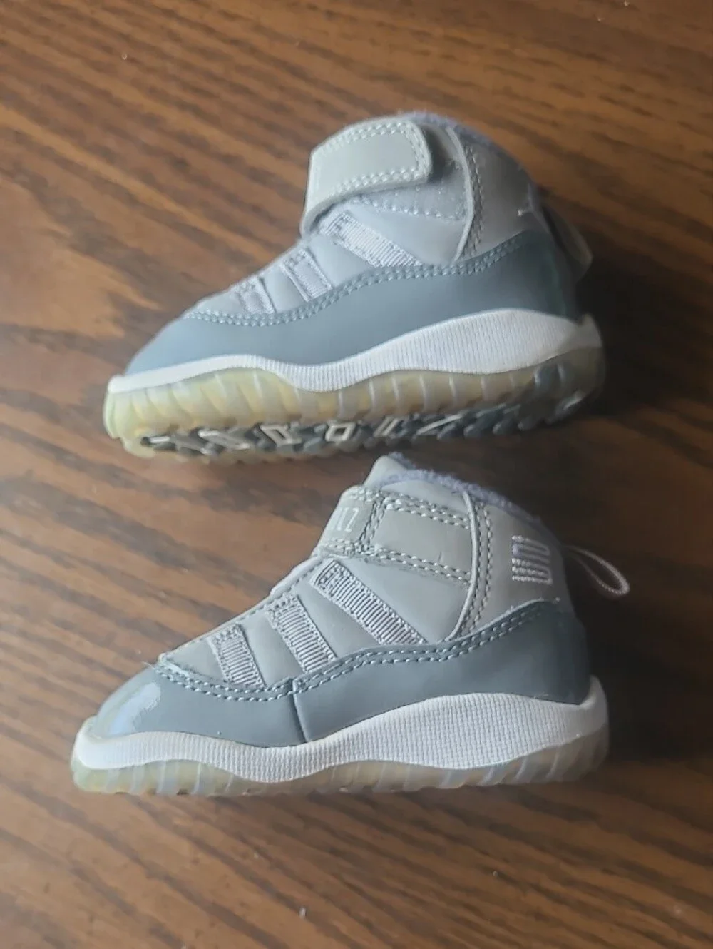 Baby Nike Air Jordan 11 Retro TD 'Cool Grey' Size 6C